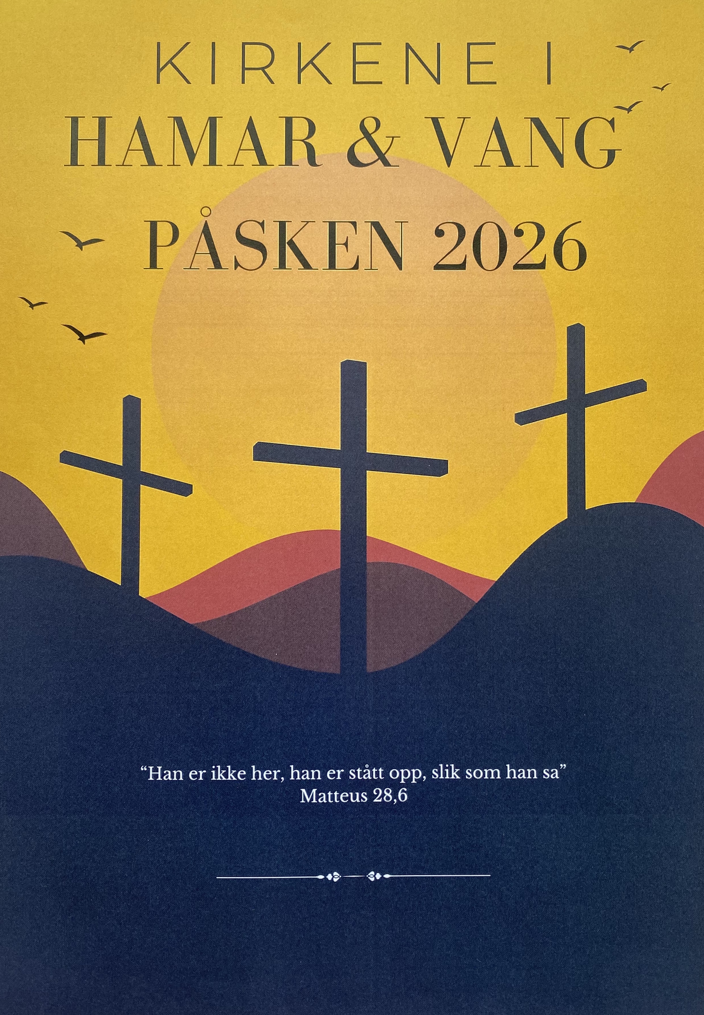 Påske i Hamar og Vang menigheter